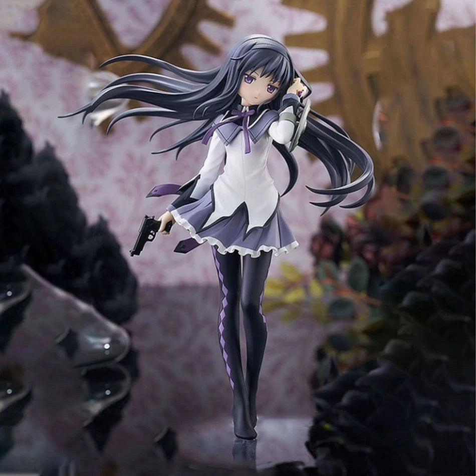 17cm Anime Madoka Magica figure Akemi Homura PVC Model Birthday Present Ornaments Collectible Toys children birthday gift