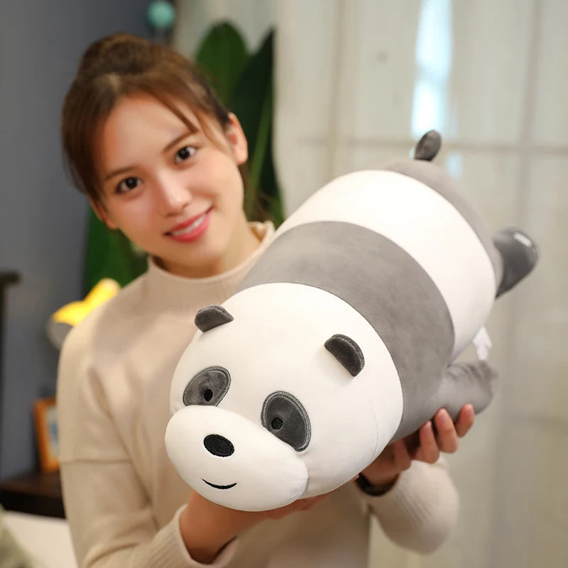 The Bare Bear Plush Toy Polar Bear Stuffed Animals Grizzly Panda Ice Bear Plush Panda Doll Pillow We Bare Bear Stuffed Xmas Gift