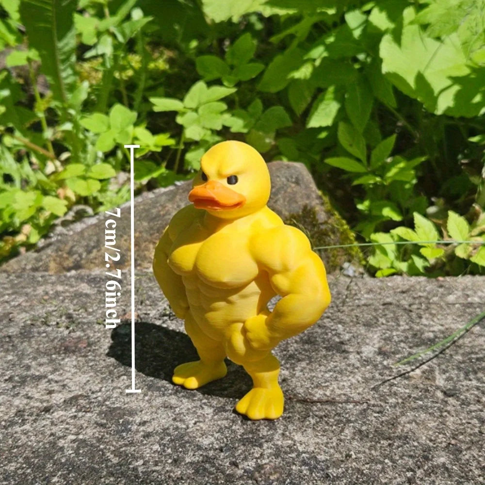 1pc Duck Statue-3D Desktop Decor,Cute Bookshelf Whimsical Figurine,Multifunctional Indoor/Outdoor Decoration, Home Accessory