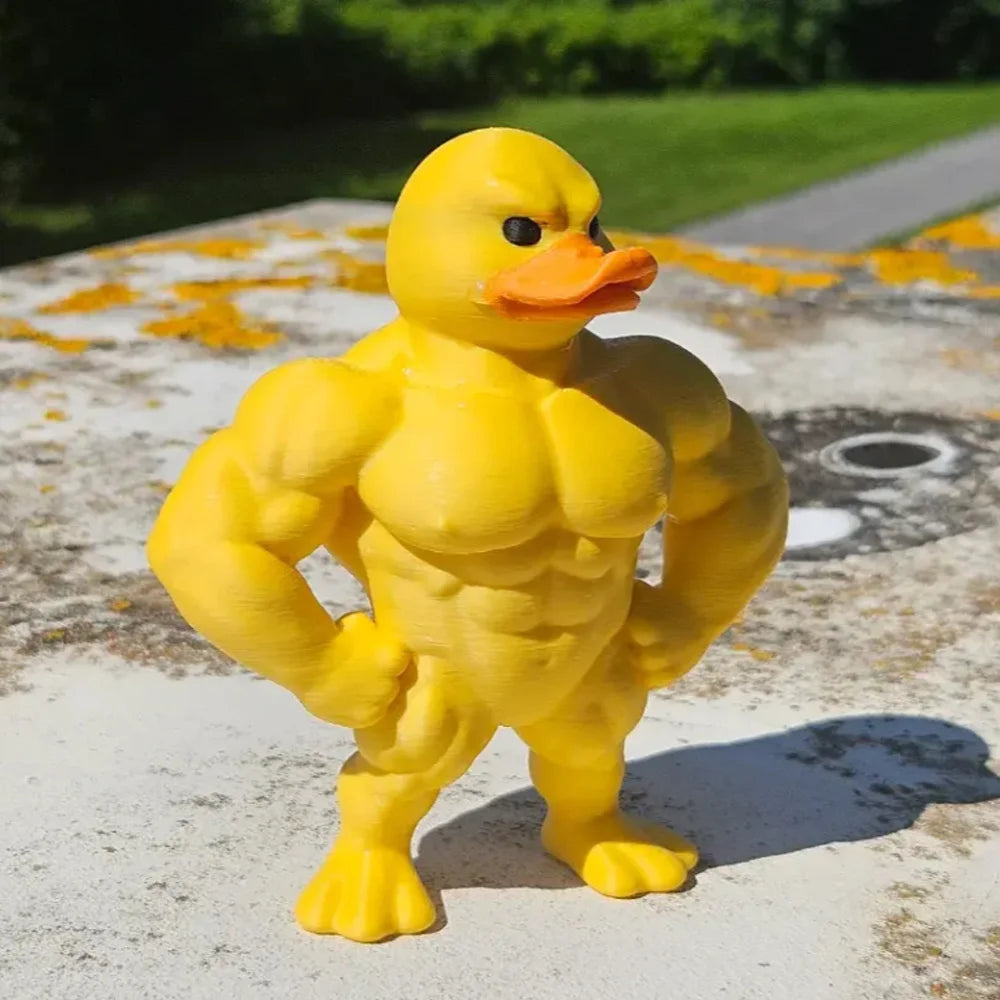 1pc Duck Statue-3D Desktop Decor,Cute Bookshelf Whimsical Figurine,Multifunctional Indoor/Outdoor Decoration, Home Accessory