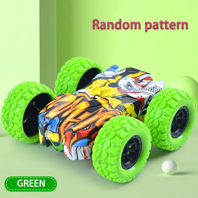Children's toy car fun double-sided car inertial safety anti-collision anti-fall Kid's anti-fall model sliding off-road vehicle