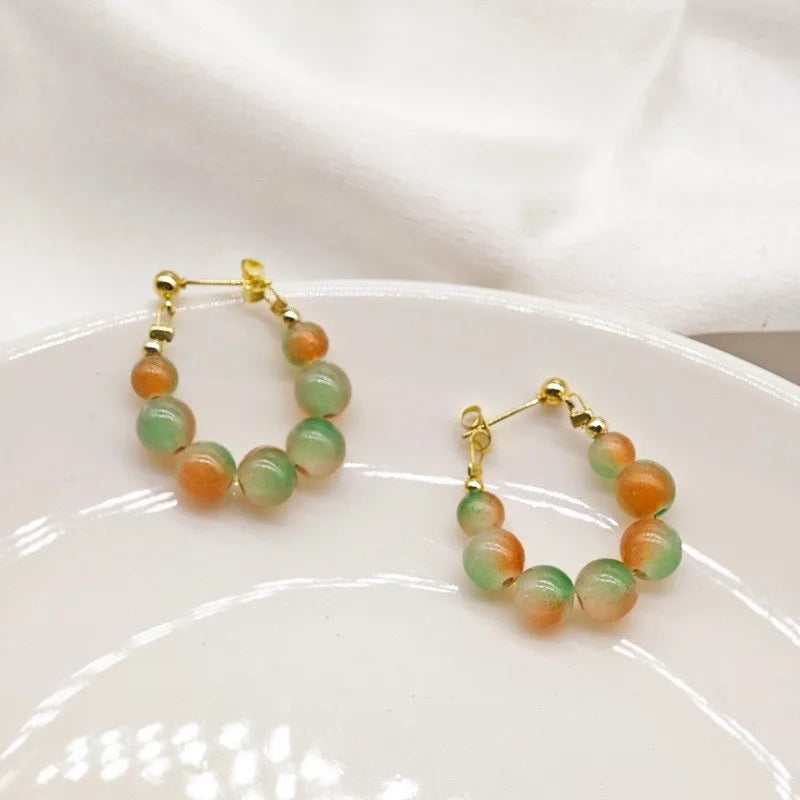 2PC Women's European and American Trendy Bow Earrings Outdoor Travel Carnival Banquet Party Festival Dressing Gift