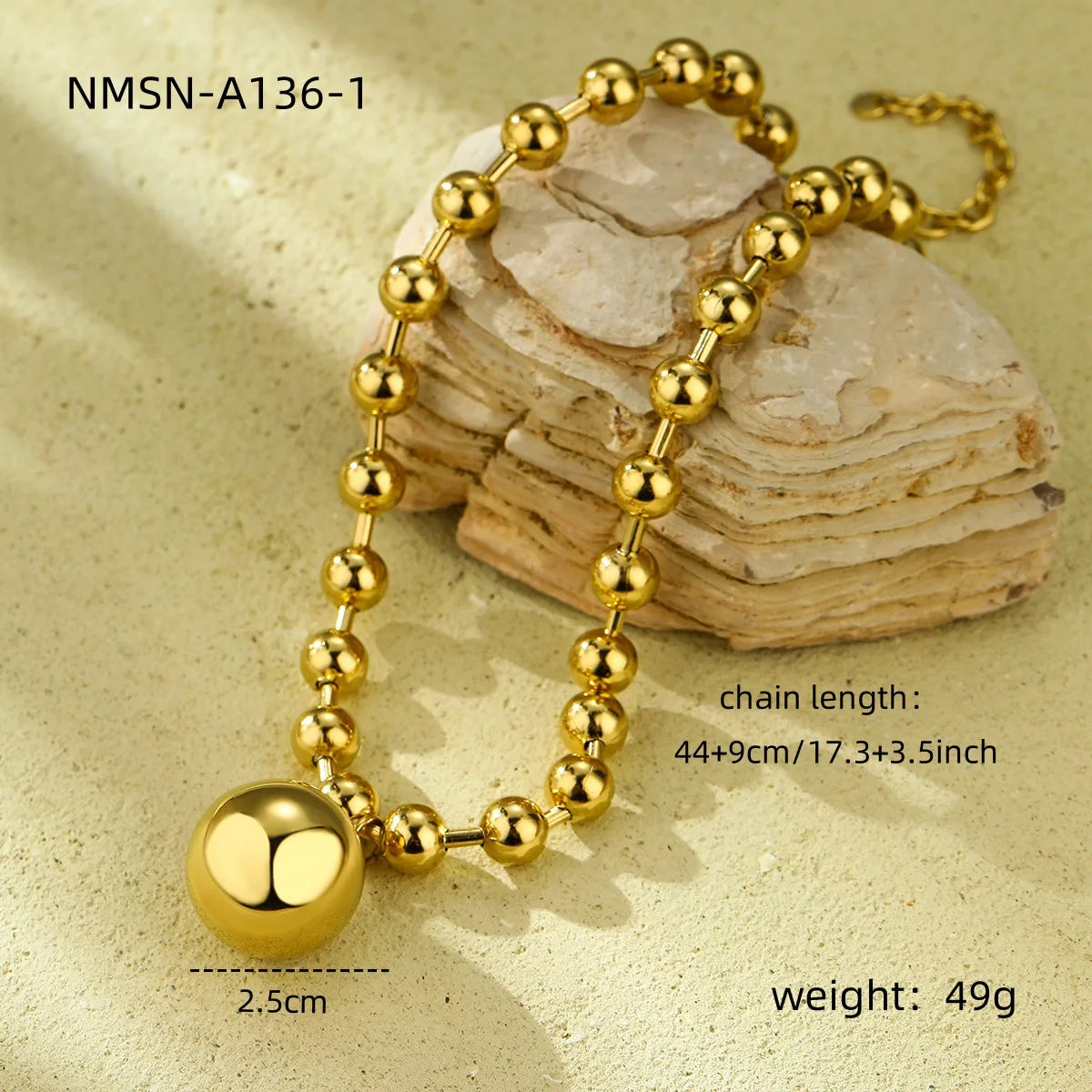 Exaggerated Atmosphere, Personality, Fashion, Big Five-pointed Star Love, Stainless Steel Necklace, New Popular and Non-fading