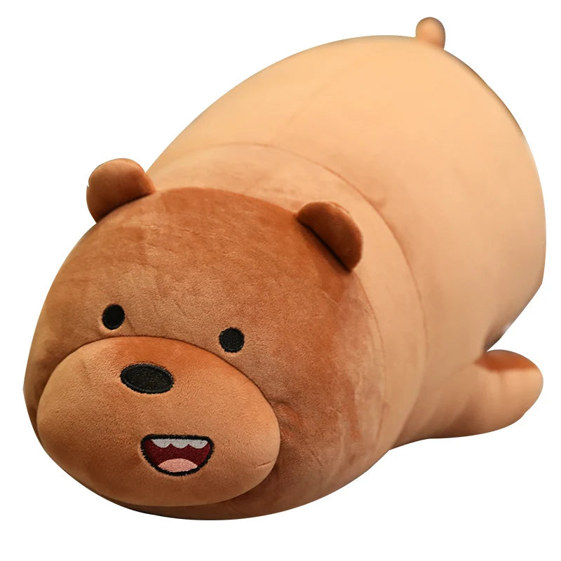 The Bare Bear Plush Toy Polar Bear Stuffed Animals Grizzly Panda Ice Bear Plush Panda Doll Pillow We Bare Bear Stuffed Xmas Gift