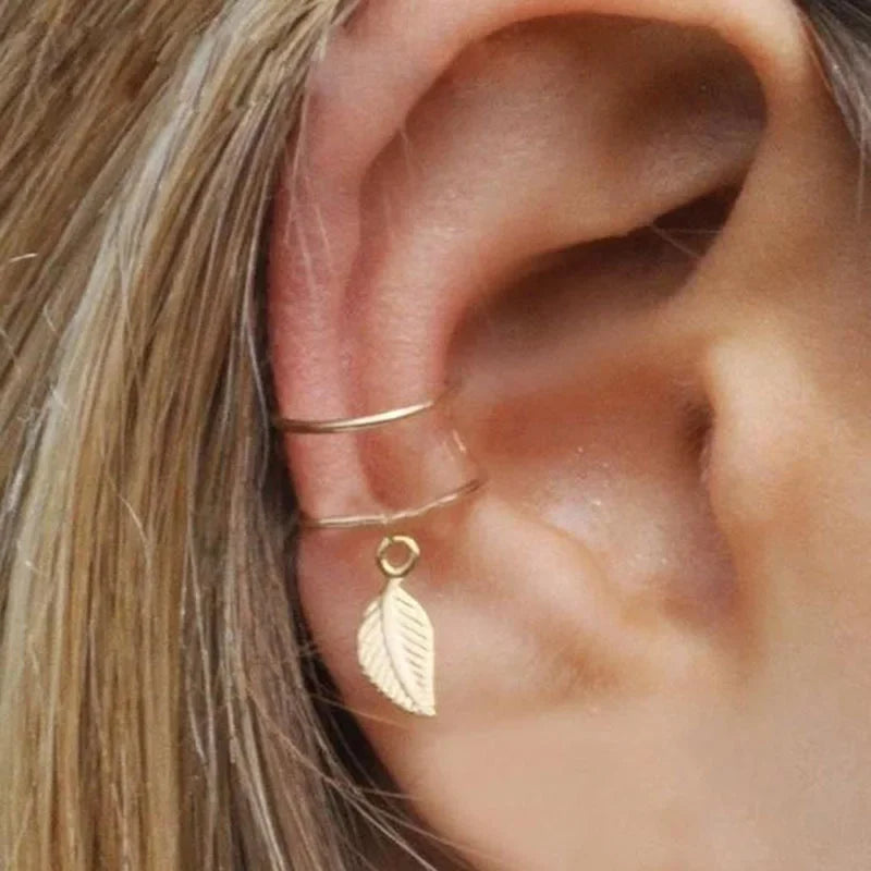Fashion Exquisite Rhinestone Decor Ear Cuff earring for Woman Ear 2025 Summer New Arrival Christmas Jewelry Gift