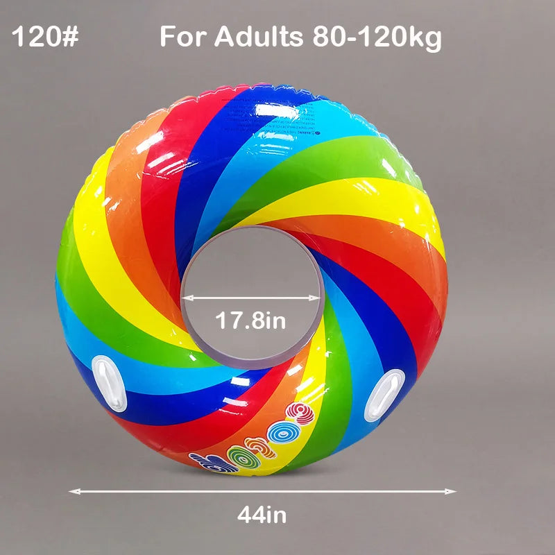 Thickened Inflatable Swim Ring Pool Float  Swim Accessory Adults Swim Tube For Water Sports Swimming Circle Swim Float ﻿ ﻿ ﻿