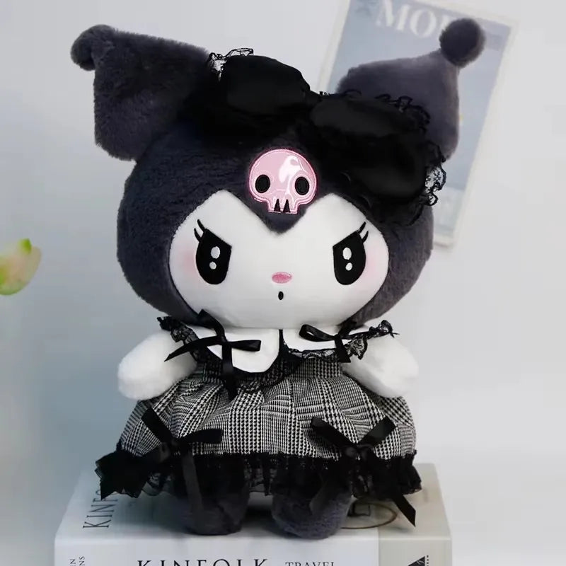 25CM Kawaii Sanrio Plush Hello Kitty Cinnamonroll Kuromi Pochacco Stuffed Plush Doll Cartoon Cute Toys Children Birthday Gifts