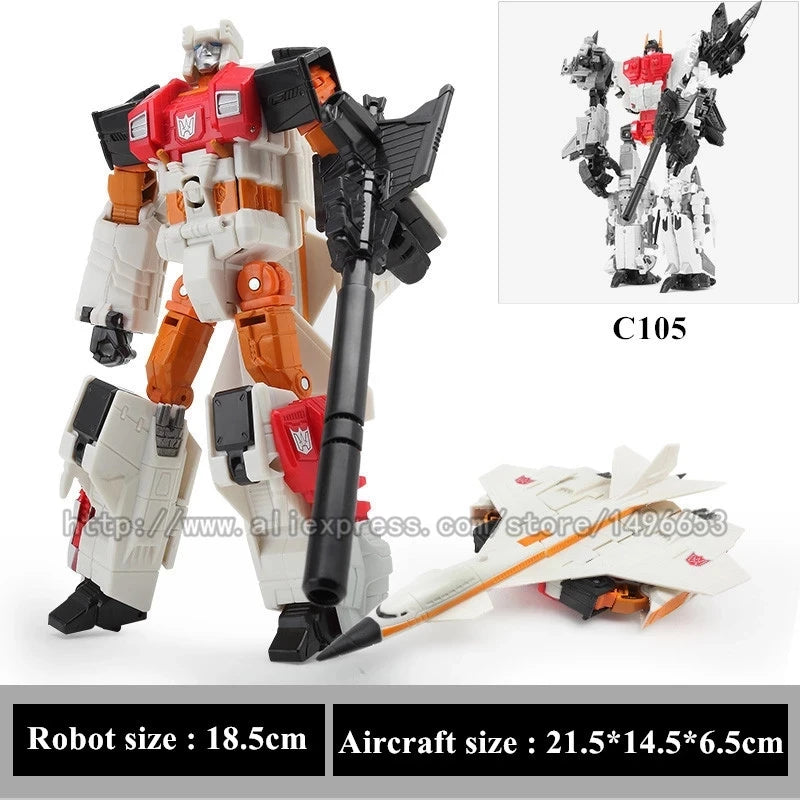 Haizhixing 5 IN 1 Transformation Robot Car Toys Anime Devastator Aircraft Tank Model KO Boys Truck Collection Kid Adult Gift