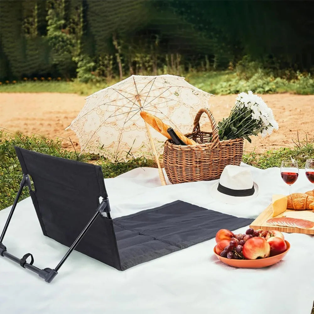 Beach Chair Camping Chairs Fishing Backrest Chairs Garden Park Single Lazy Chair Portable Folding Beach Lounger Outdoor Gears