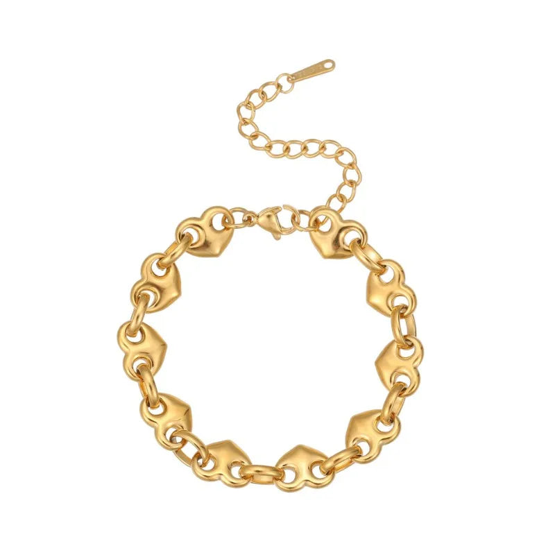 Autumn New Product Love Pig Nose Buckle Bracelet Women's European and American Fashion Light Luxury