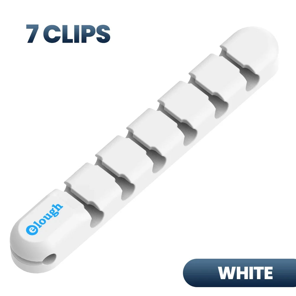 Cable Organizer Management Wire Holder Flexible USB Cable Winder Tidy Silicone Clips For Mouse Keyboard Earphone Protector