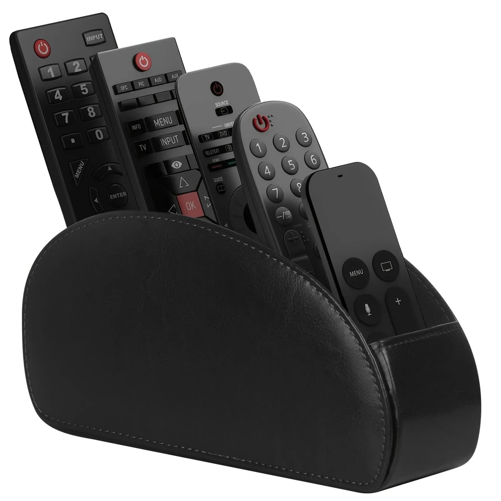 Remote Control Holder with 5 Compartments Remote Control Box for Desktop Storage Media Player Heater Controllers