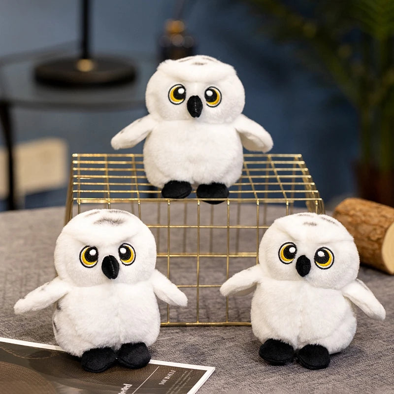 Cartoon Hedwig Owl Plush Toys Soft Stuffed Animal Plushie Shoulder Decor Fun Toy for Boys & Girls Birthday Gift