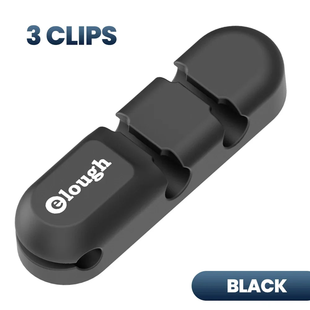Cable Organizer Management Wire Holder Flexible USB Cable Winder Tidy Silicone Clips For Mouse Keyboard Earphone Protector