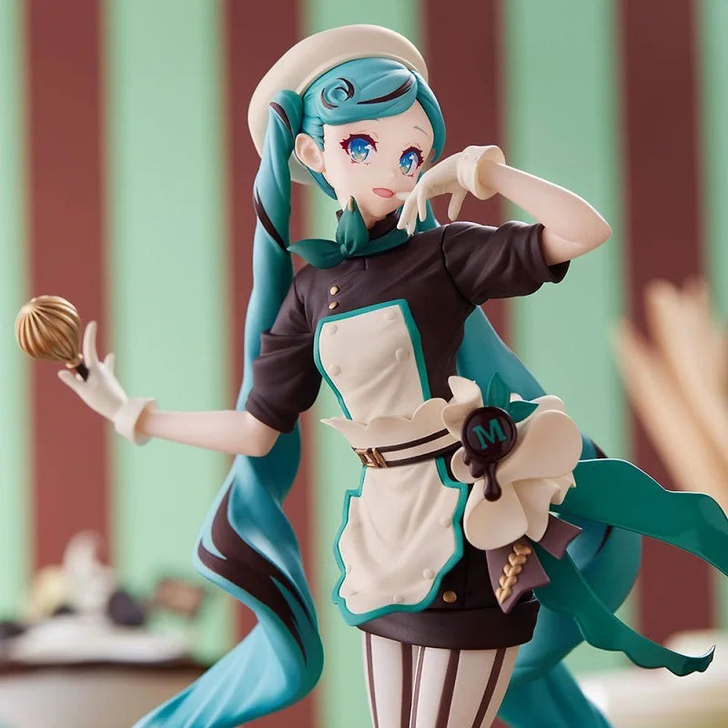 21cm Hatsune Miku Figure Hatsune Miku Chocolate Pastry Chef Figure Collection Luminasta Series Ko Model Toy Gift Customized