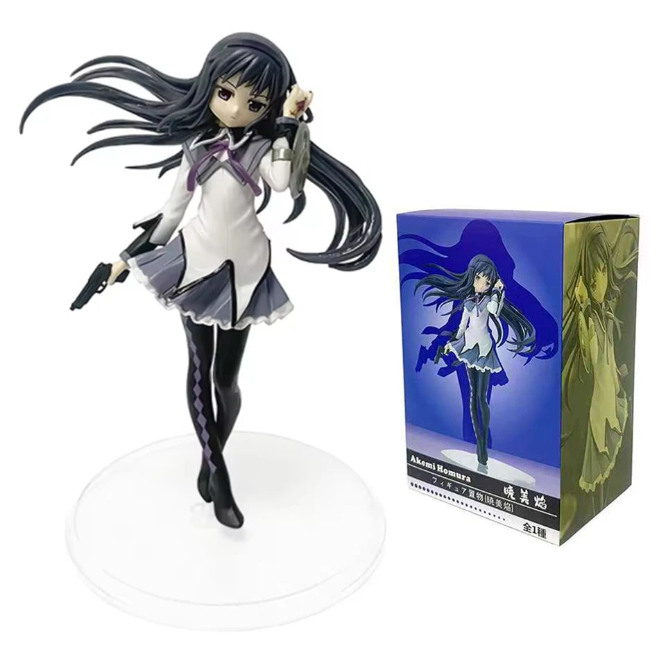 17cm Anime Madoka Magica figure Akemi Homura PVC Model Birthday Present Ornaments Collectible Toys children birthday gift