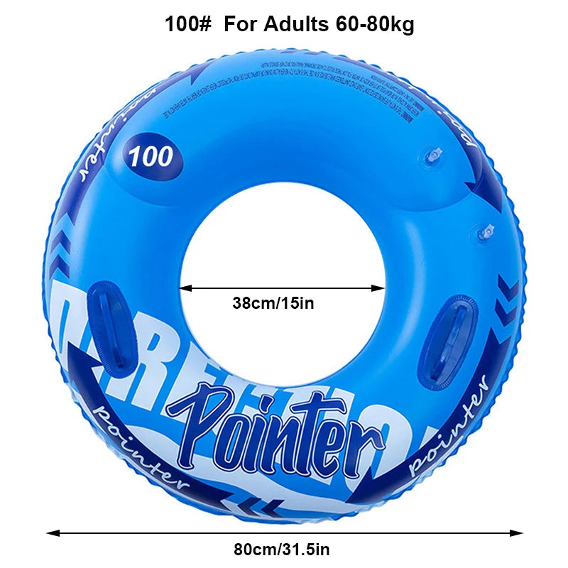 Thickened Inflatable Swim Ring Pool Float  Swim Accessory Adults Swim Tube For Water Sports Swimming Circle Swim Float ﻿ ﻿ ﻿