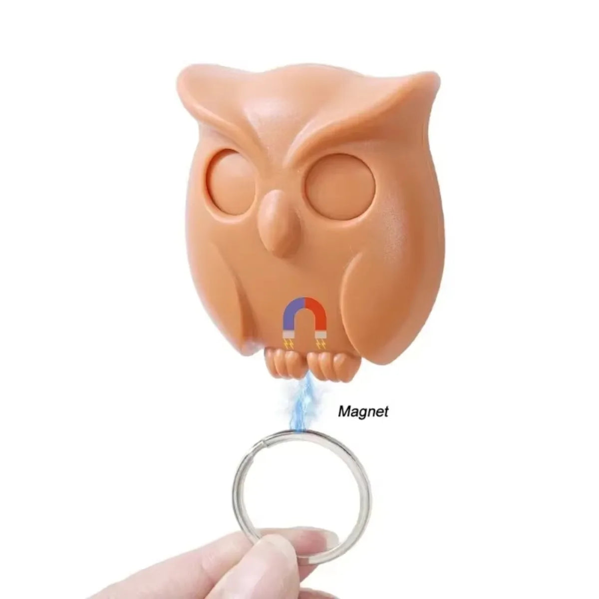 Magnetic Owl Key Holder – Self-Adhesive Wall Hook for Keys, Cute Home Decor with Strong Magnet, 1 or 3 PCS