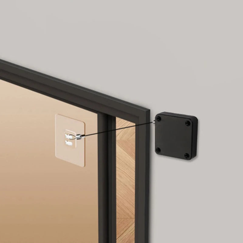 Sensor-Driven Automatic Door Closer; Punch-Free and Adjustable; Essential Home Improvement Door Stopper