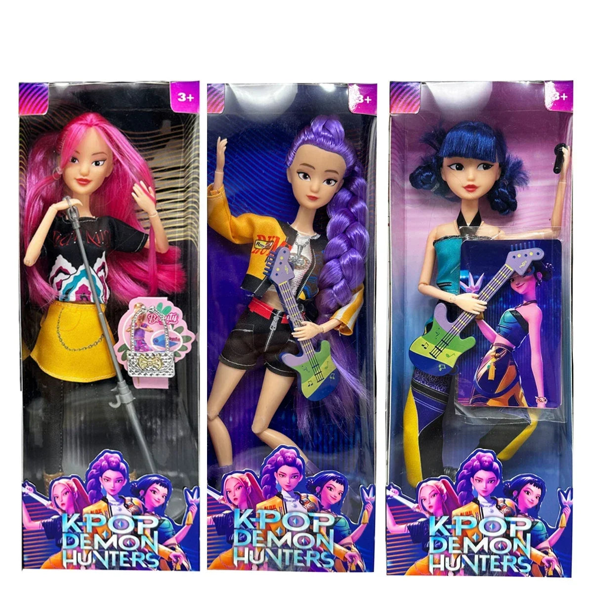 *#NEW Doll Toys Kpop Demon Hunters Action Figure Toy Rumi Mira Zoey Beautiful Princess Baby Girl Dolls Plastic DIY Toy for Girls