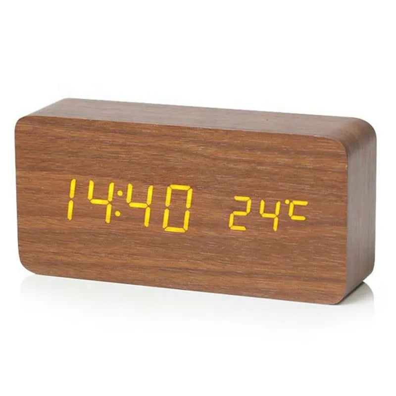 Smart Wooden Digital Clock
