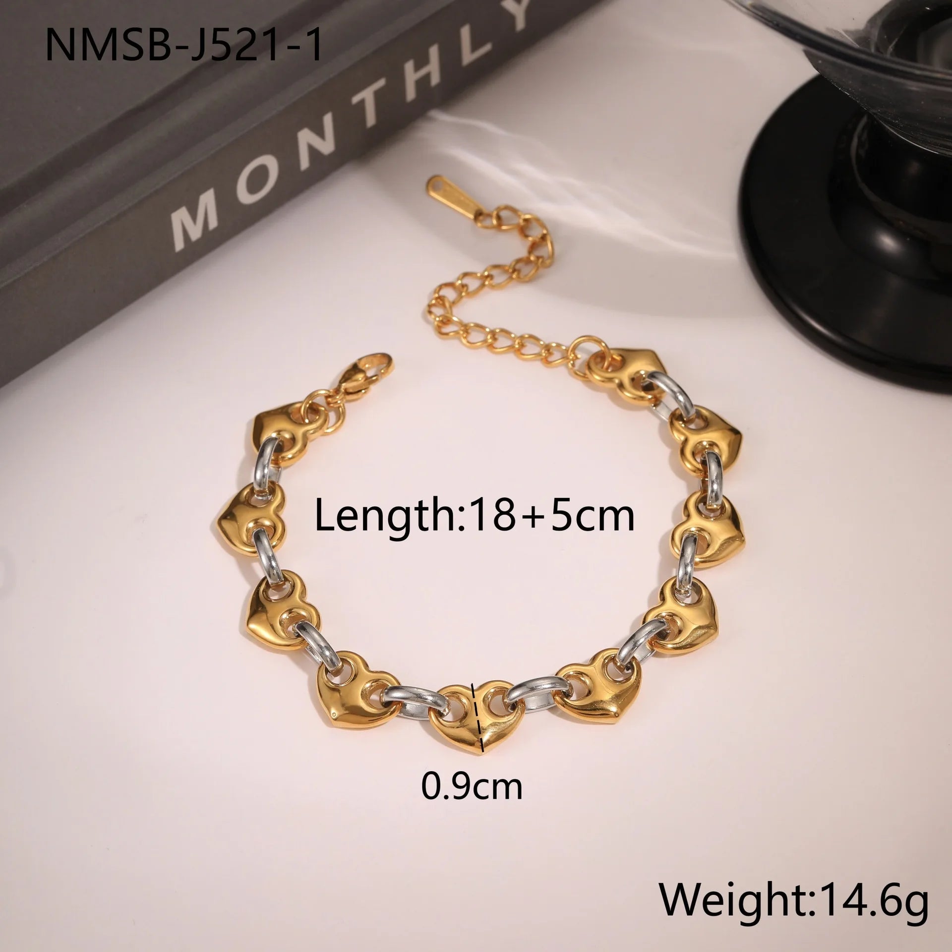 Autumn New Product Love Pig Nose Buckle Bracelet Women's European and American Fashion Light Luxury