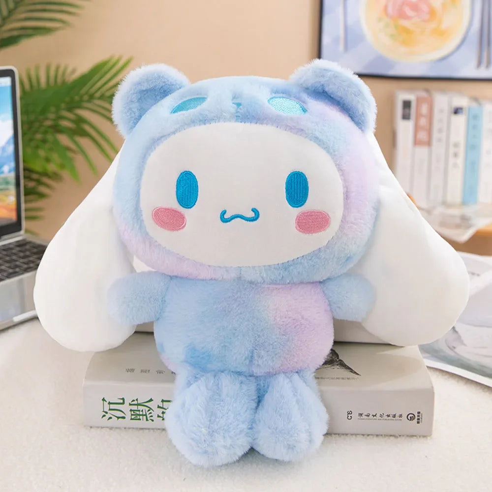 25CM Kawaii Sanrio Plush Hello Kitty Cinnamonroll Kuromi Pochacco Stuffed Plush Doll Cartoon Cute Toys Children Birthday Gifts
