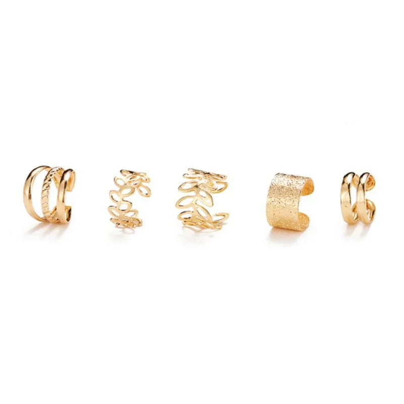 Fashion Exquisite Rhinestone Decor Ear Cuff earring for Woman Ear 2025 Summer New Arrival Christmas Jewelry Gift
