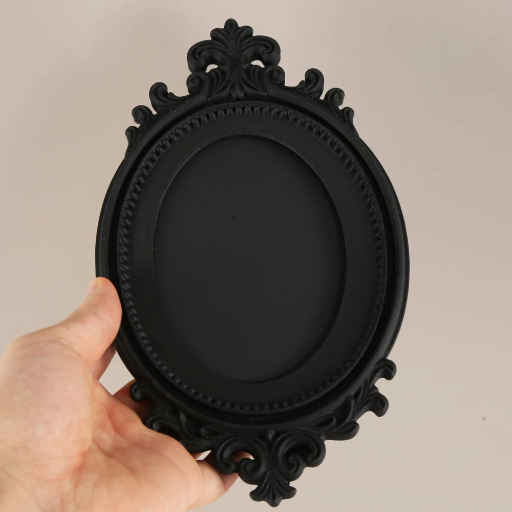 Cross-Border Dark Rose Oval Decor Frame For Gothic Retro-Style Wall Decoration Scenario
