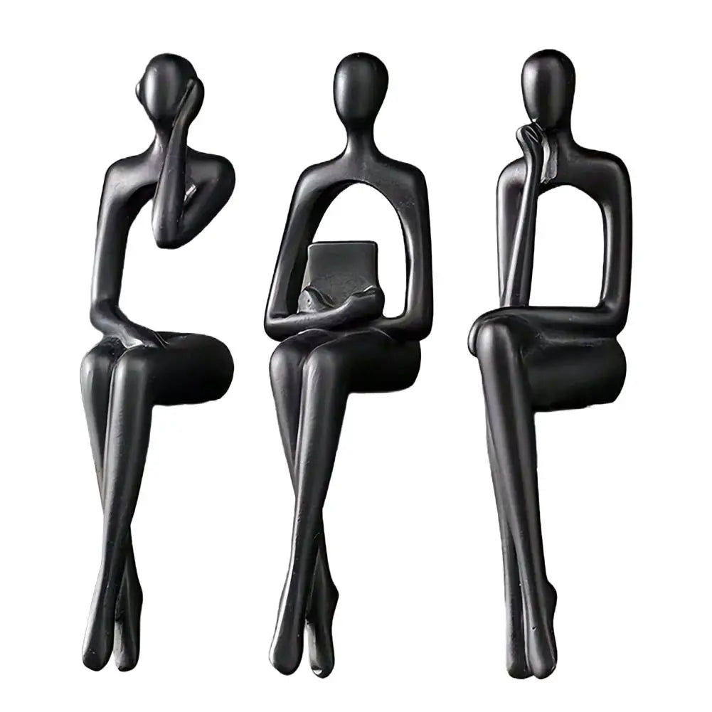 Abstract Desktop Character Ornaments High Quality Resin Abstract Thinker Sculpture Nordic Style Modern Home Office Decor