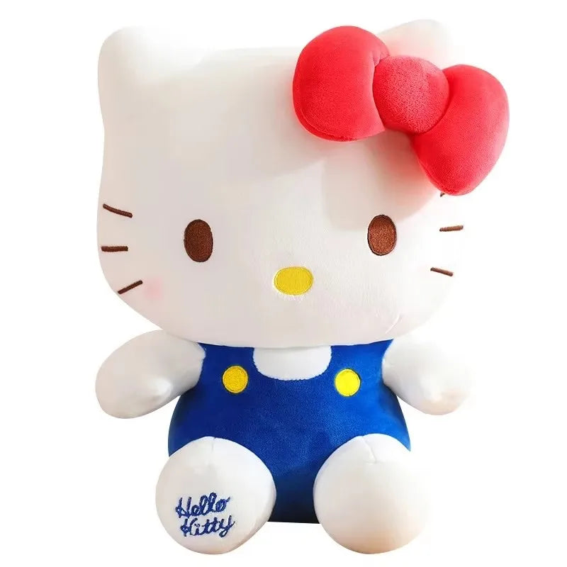 25CM Kawaii Sanrio Plush Hello Kitty Cinnamonroll Kuromi Pochacco Stuffed Plush Doll Cartoon Cute Toys Children Birthday Gifts