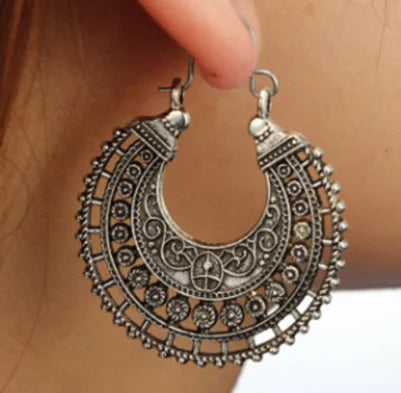 Bohemian Ethnic Earrings - Handmade Vintage Tribal Jewelry for Women