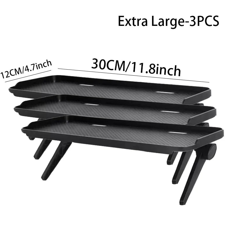 Adjustable TV Screen Top Shelf | Foldable Monitor Storage Rack – Smart Home Organizer