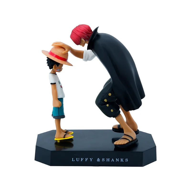 18cm One Piece Straw Hat Luffy Anime Action Figure Model Trendy Toy Desktop Collection Ornament Static Statue Doll Creative Gift