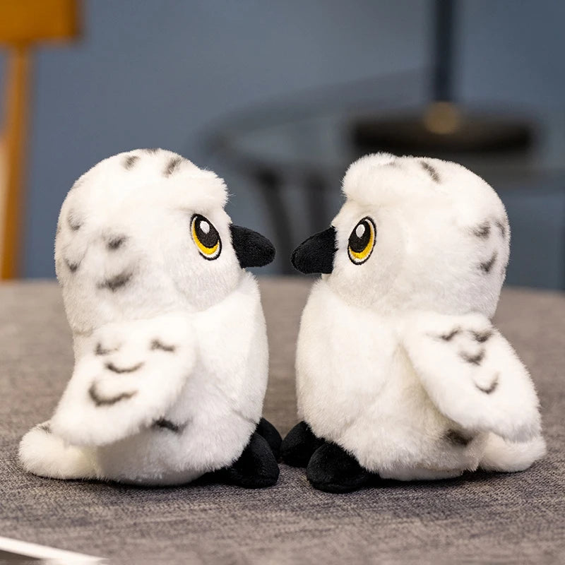 Cartoon Hedwig Owl Plush Toys Soft Stuffed Animal Plushie Shoulder Decor Fun Toy for Boys & Girls Birthday Gift