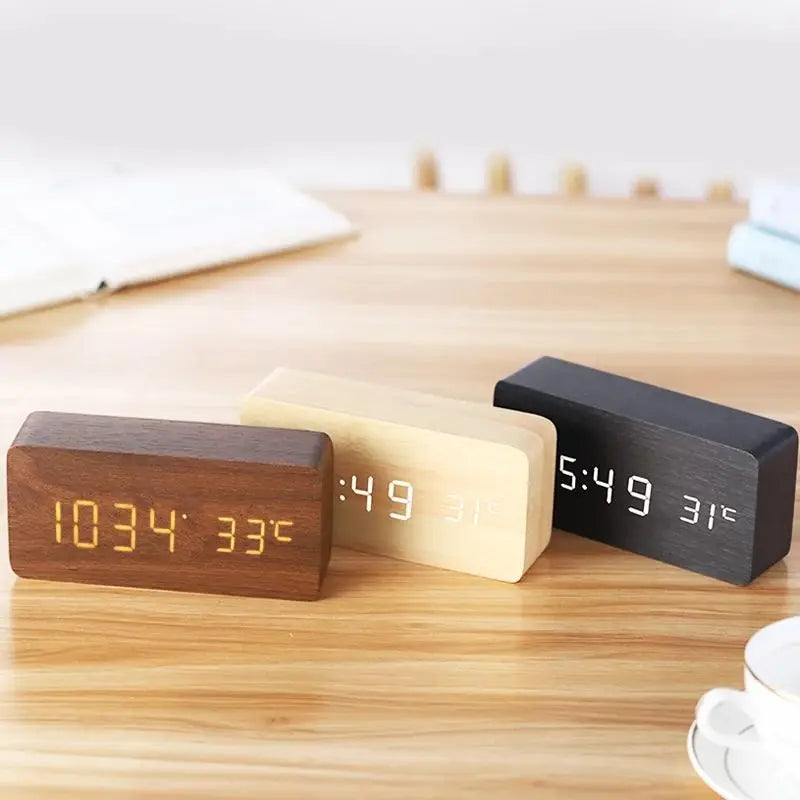 Smart Wooden Digital Clock