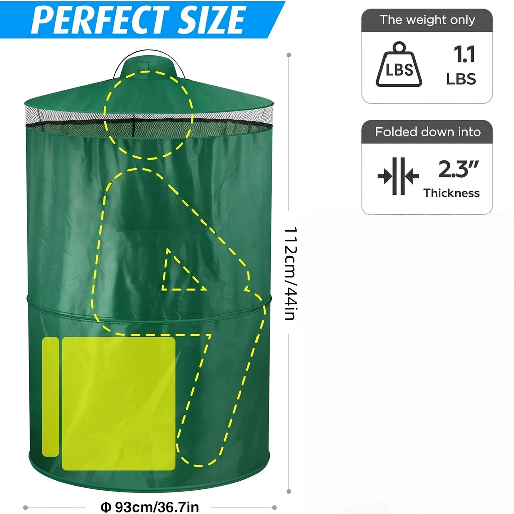 Outdoor Portable Toilet Tent, Collapsible Privacy Tent, Head Mounted Design - No Assembly Required, Lightweight & Sturdy for Cam