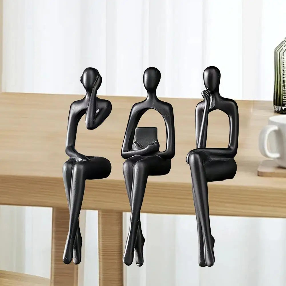 Abstract Desktop Character Ornaments High Quality Resin Abstract Thinker Sculpture Nordic Style Modern Home Office Decor
