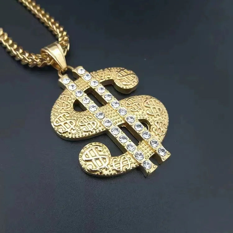 The 2025 new 2PCS hip-hop style declaration card Spades heart necklace is suitable for both men and women to wear. It is a penda