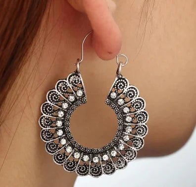 Bohemian Ethnic Earrings - Handmade Vintage Tribal Jewelry for Women