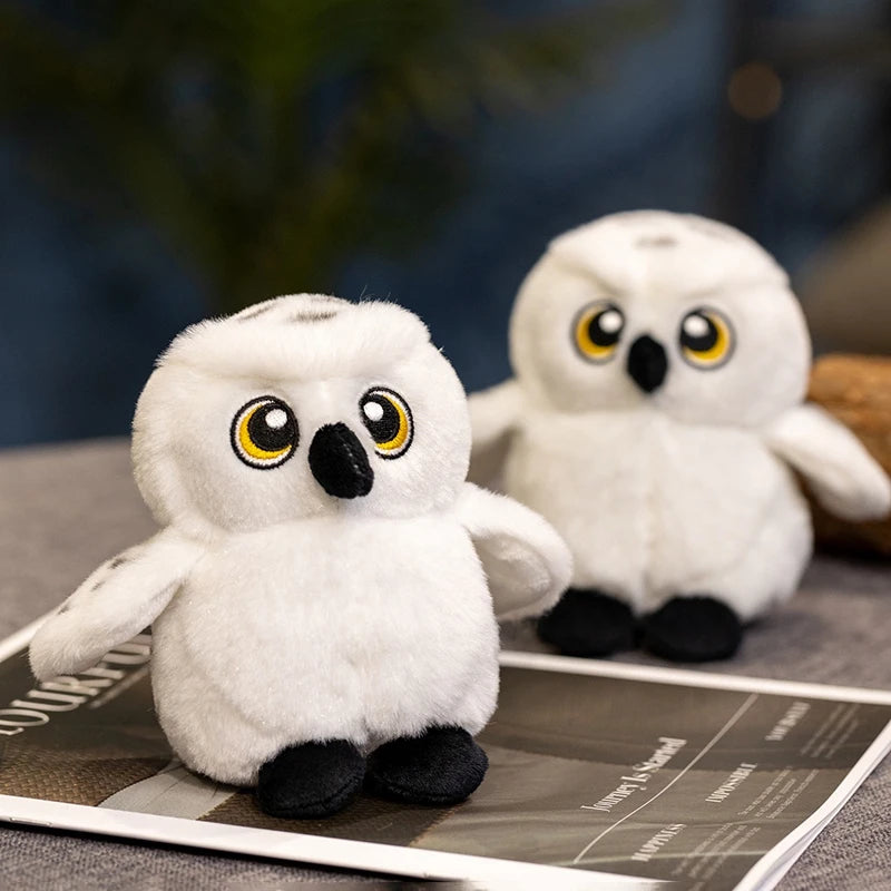 Cartoon Hedwig Owl Plush Toys Soft Stuffed Animal Plushie Shoulder Decor Fun Toy for Boys & Girls Birthday Gift