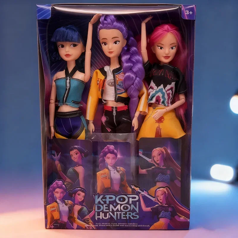 *#NEW Doll Toys Kpop Demon Hunters Action Figure Toy Rumi Mira Zoey Beautiful Princess Baby Girl Dolls Plastic DIY Toy for Girls