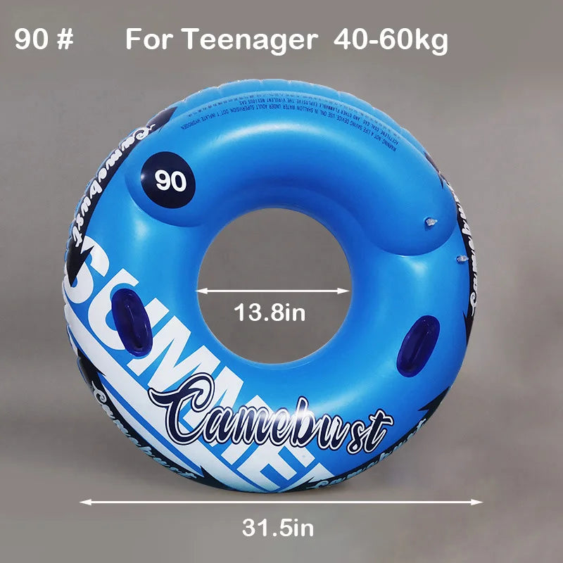 Thickened Inflatable Swim Ring Pool Float  Swim Accessory Adults Swim Tube For Water Sports Swimming Circle Swim Float ﻿ ﻿ ﻿
