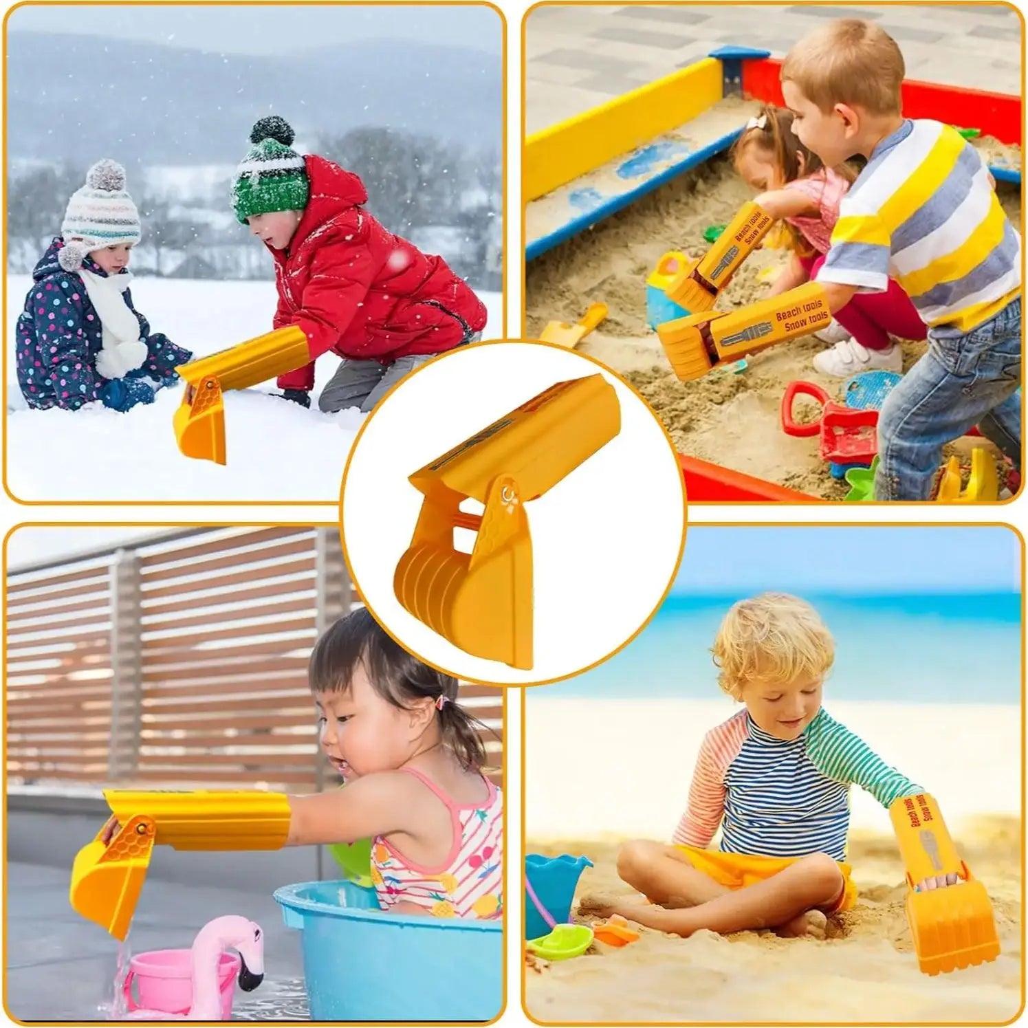 1/2PCS Excavator Digging Hand Arm Sand Snow Kid Beach Toy Shovel Tool Play in Water Boy Girl Outdoor Game For Children Summer