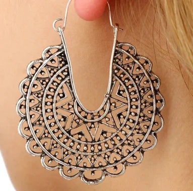 Bohemian Ethnic Earrings - Handmade Vintage Tribal Jewelry for Women