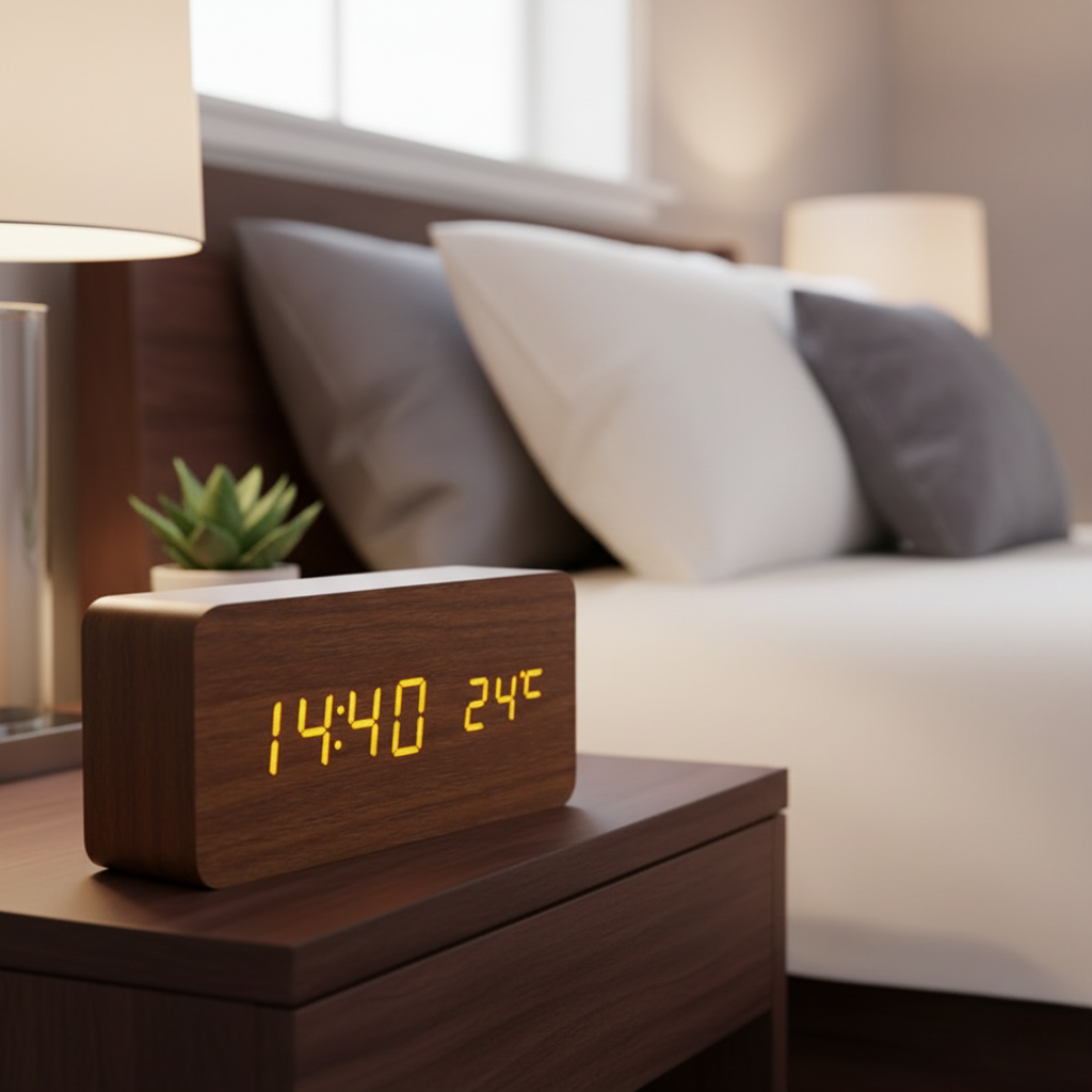 Smart Wooden Digital Clock