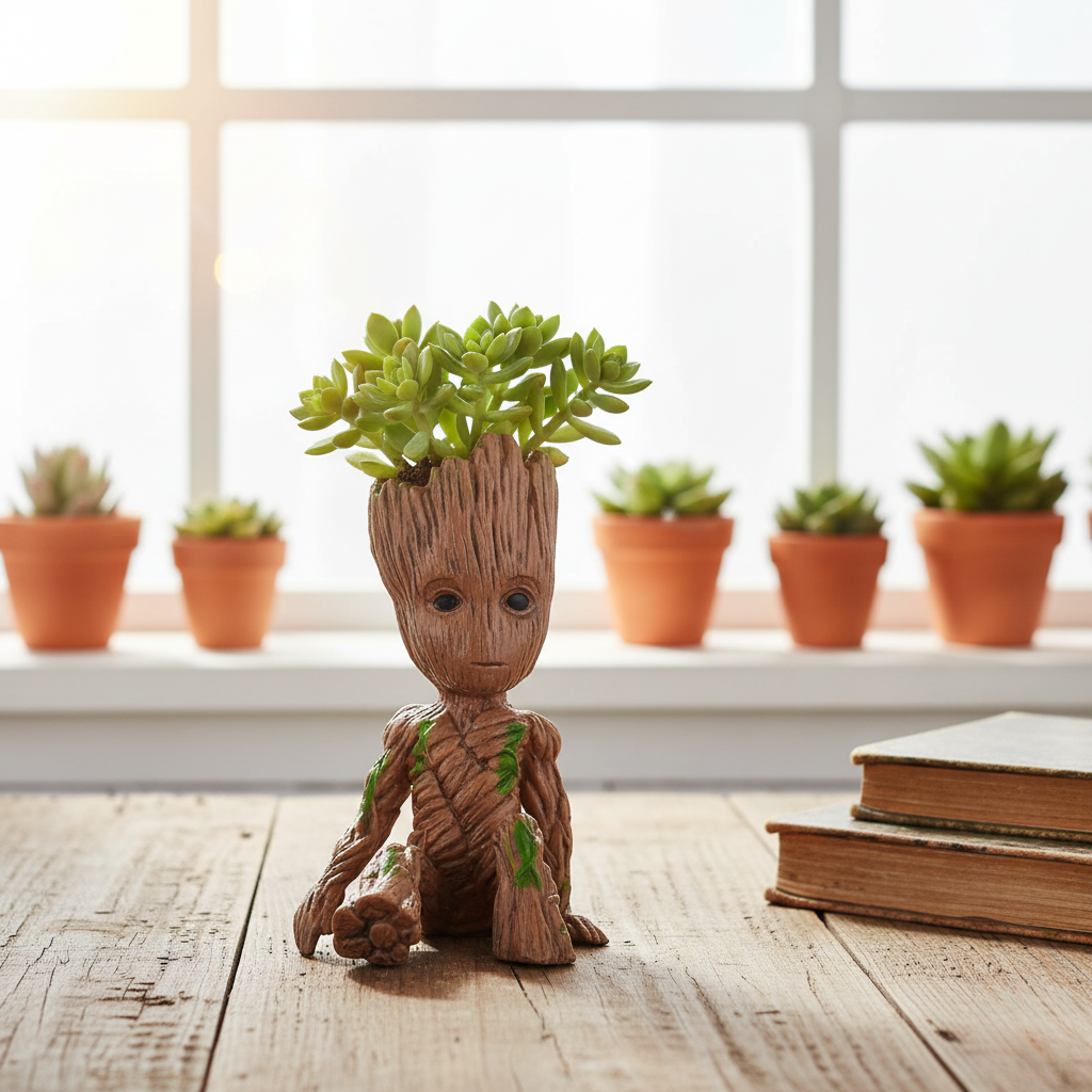 Home Decoration Crafts Miniature Model Office Desktop Display Cartoon Groot Figurines Handicrafts Decor Tree Man Ornament 5CM