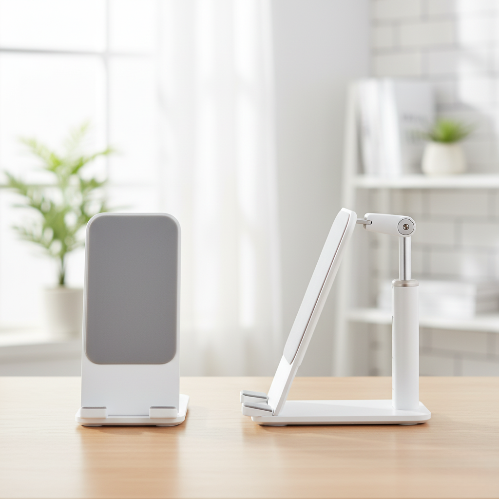 Adjustable Phone & Tablet Stand | Multi-Angle Desk Holder | Portable & Stable