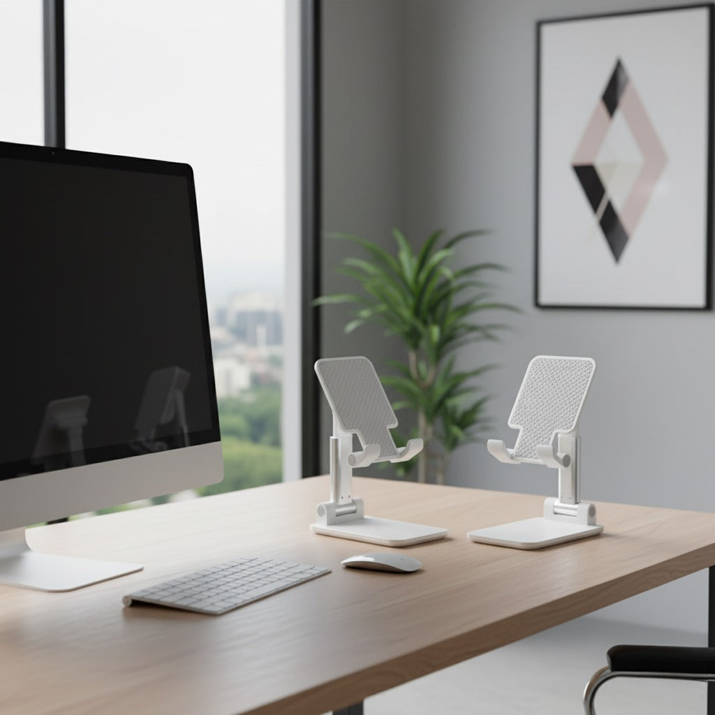 Adjustable Phone & Tablet Stand | Multi-Angle Desk Holder | Portable & Stable