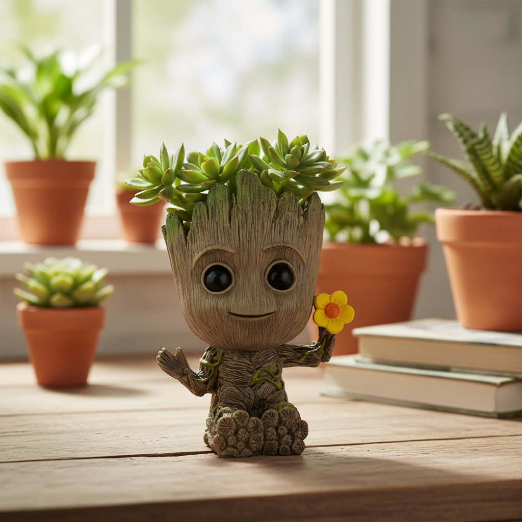 Home Decoration Crafts Miniature Model Office Desktop Display Cartoon Groot Figurines Handicrafts Decor Tree Man Ornament 5CM